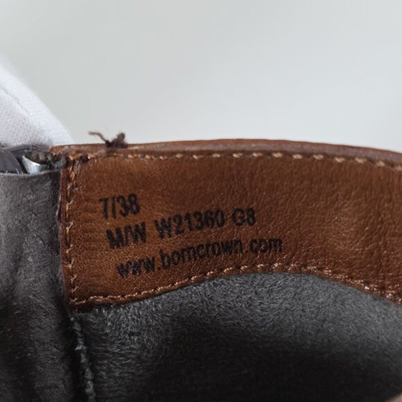 Born Victorian Mid Calf Lace Up Boots Womens US 7/38 W21360 Brown Leather Granny - Picture 15 of 16